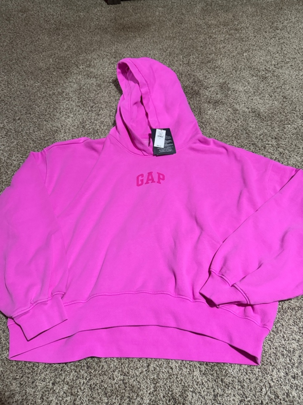GAP Hot Pink Logo Hooded Sweatshirt